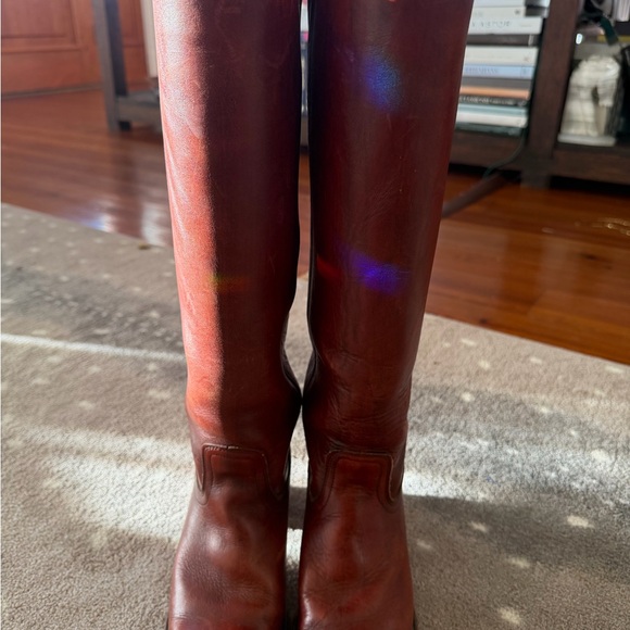 Frye Shoes - Frye Tan Leather Boots Rare find Vintage